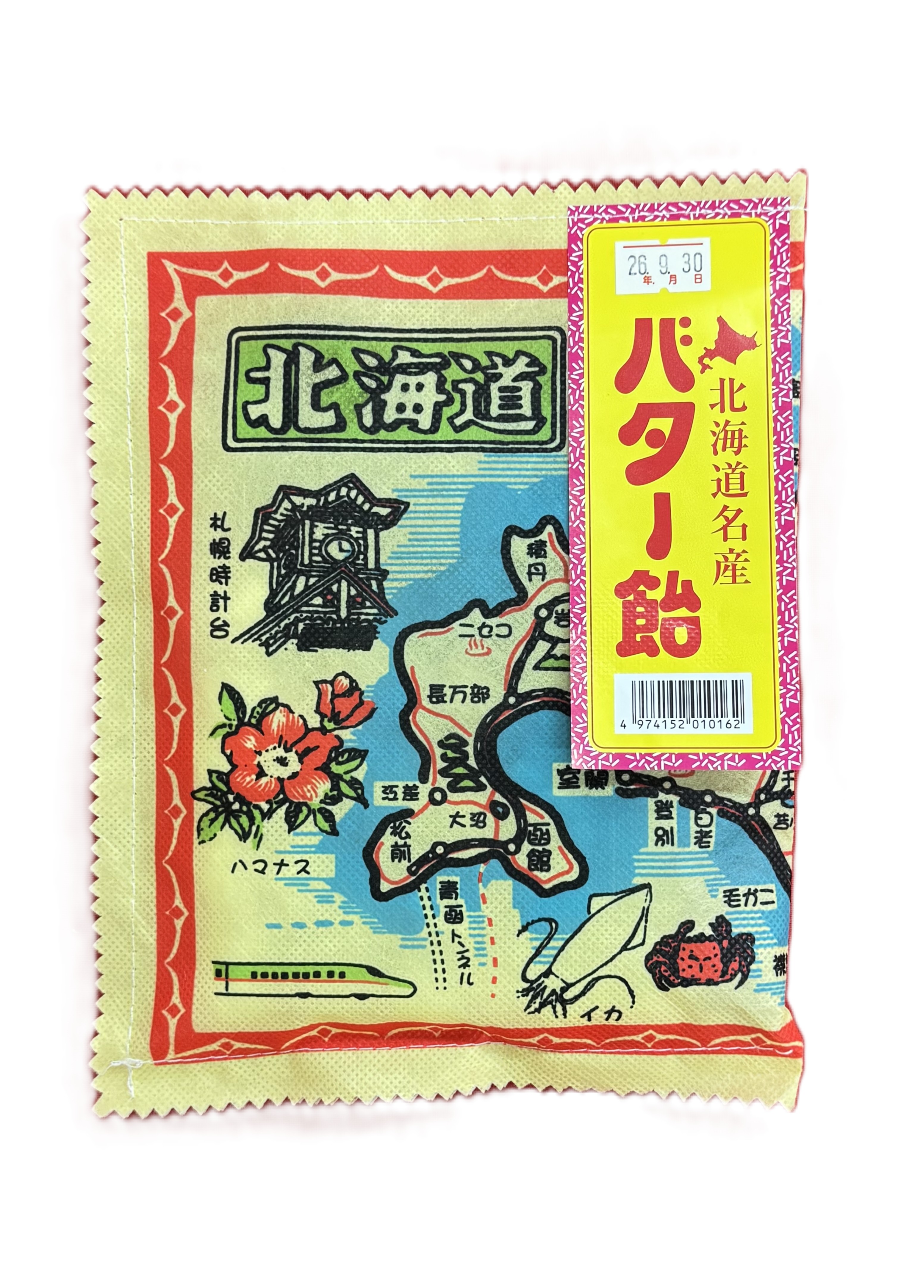 北海道地図布 バター飴１１０ｇ